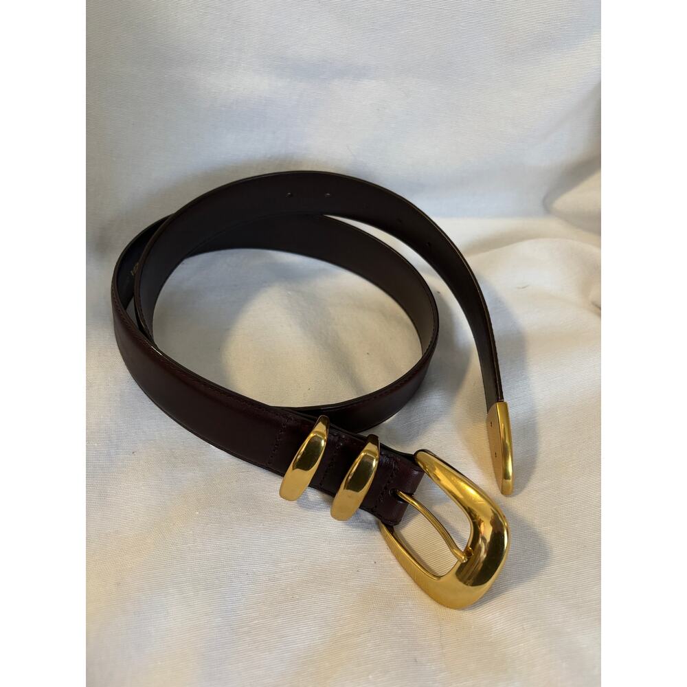 Aritzia “Legendary Wide” Brown Leather Belt Size L - Picture 2 of 6